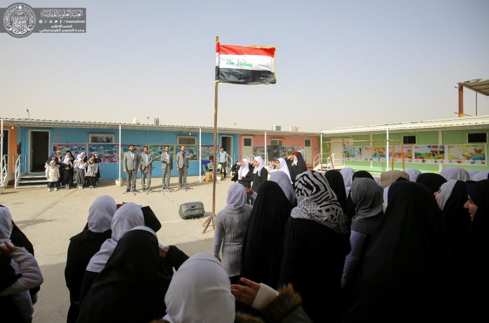 العتبة العلوية تقيم عددا من الفعاليات الثقافية في مدرسة فاطمة الصغرى بمجمع قنبر السكني