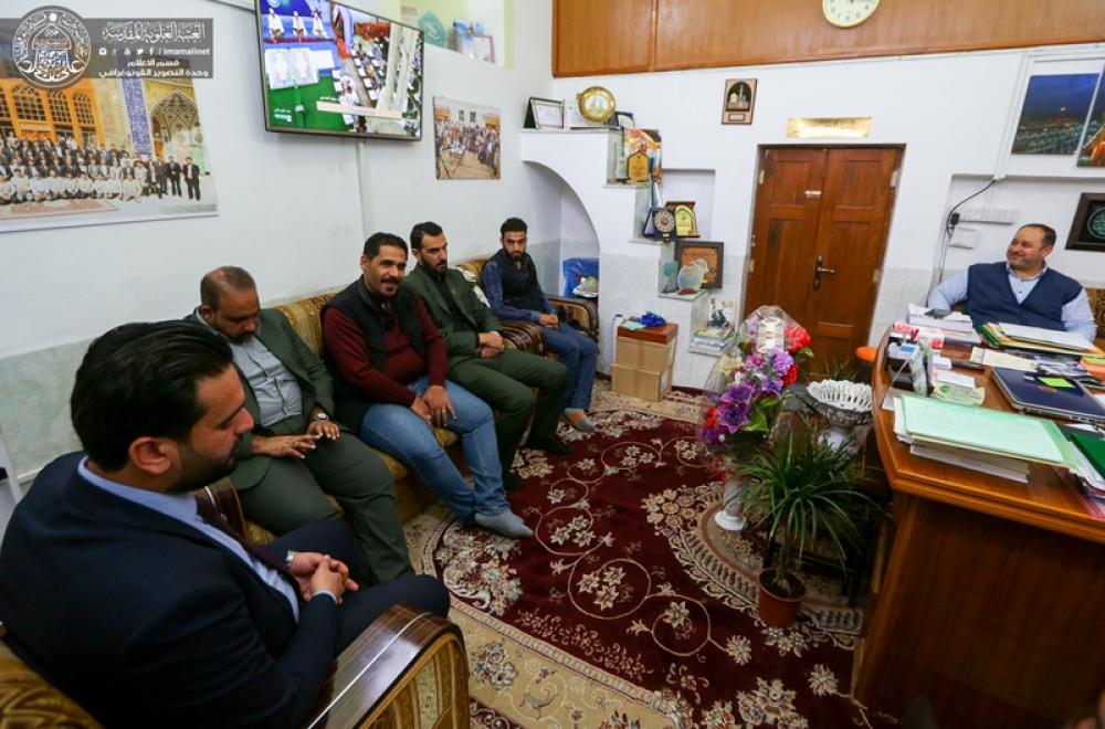 قسم الإعلام في مسجد الكوفة يقدم تبريكاته وتهانيه بانطلاق فضائية العتبة العلوية المقدسة