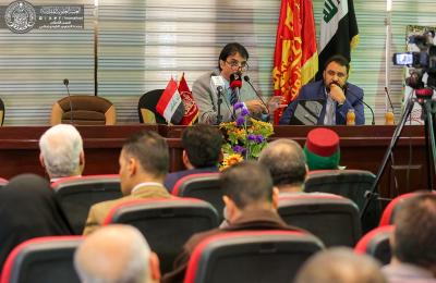 العتبة العلوية المقدسة تشارك في ملتقى النهضة الحسينية في جامعة الكوفة