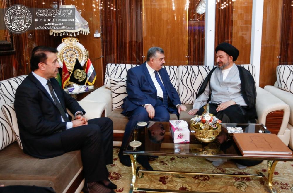 الأمين العام للعتبة العلوية المقدسة يستقبل وكيل وزارة الخارجية العراقية