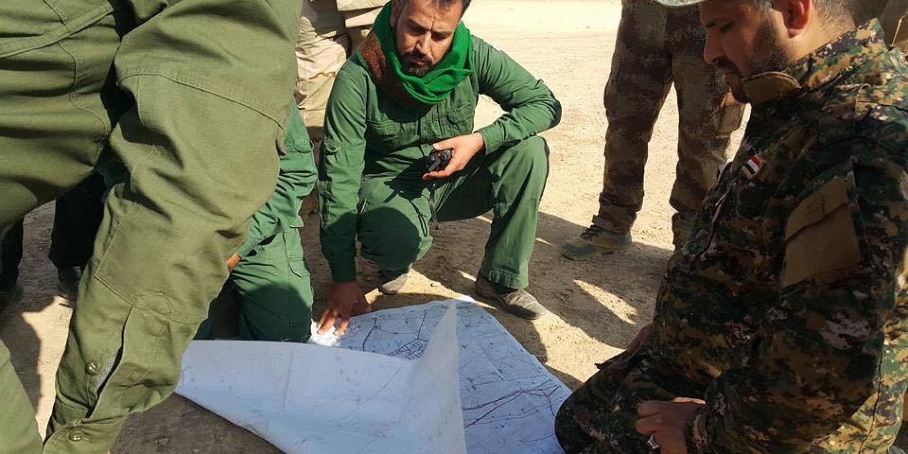 فرقة الامام علي (عليه السلام) القتالية التابعة للعتبة العلوية تعلن إسهامها في تحرير بعض المناطق ضمن المحور الجنوبي للموصل