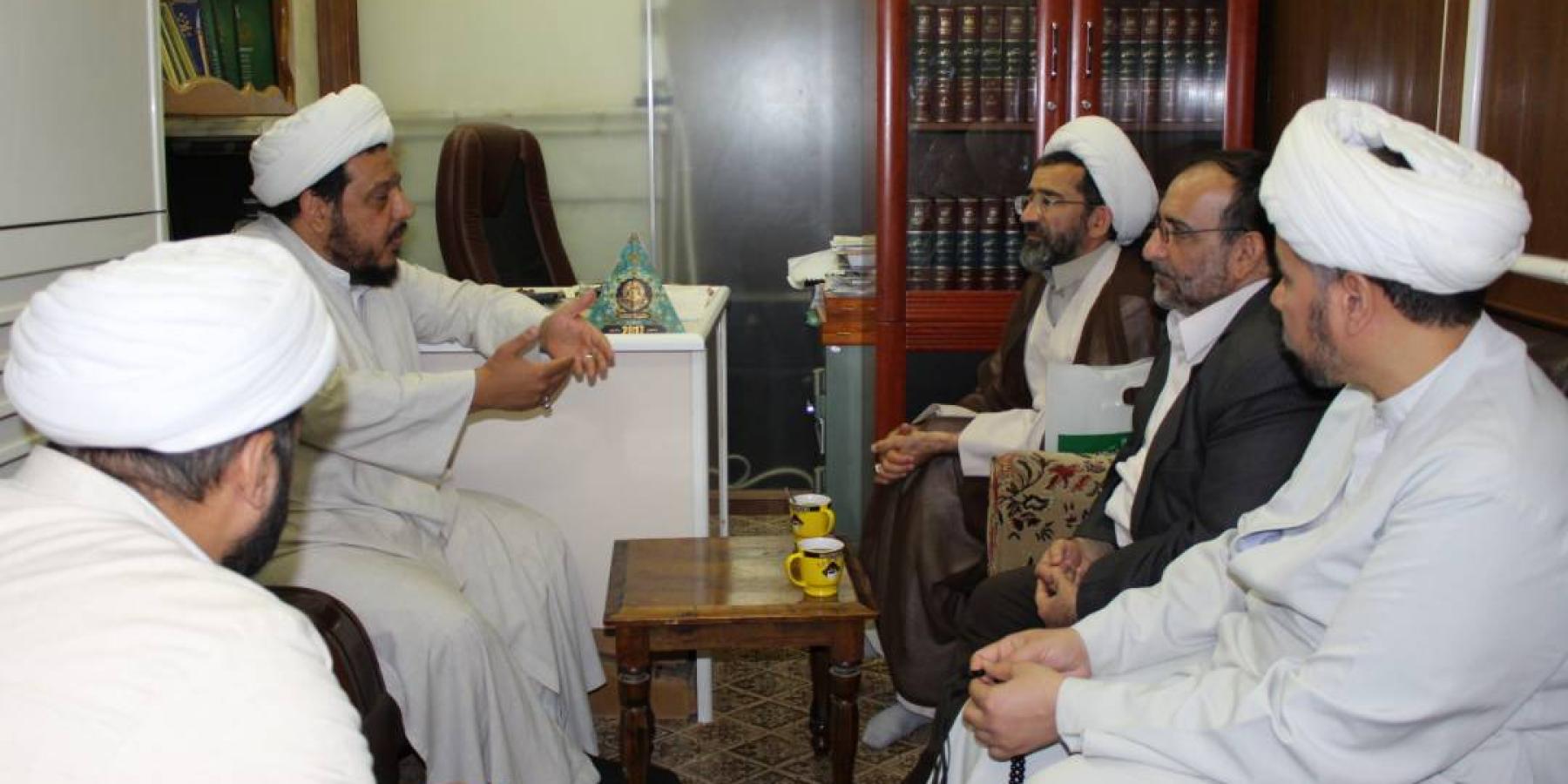 رئيس مؤسسة تراث الشيعة في قم المقدسة في ضيافة قسم الشؤون الفكرية في العتبة العلوية