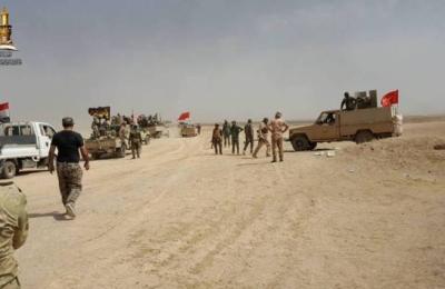لجنة الإرشاد والتعبئة للدفاع عن عراق المقدسات تشرف على قافلة أهالي الهاشمية لدعم المقاتلين في جبال حمرين