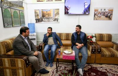معاون مدير عام قناة النعيم الفضائية يقدم التهاني والتبريكات بانطلاق فضائية العتبة العلوية المقدسة