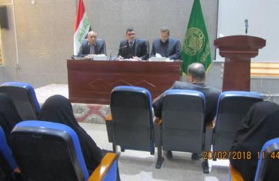 شعبة التنمية البشرية في العتبة العلوية تقيم ورشة عمل لمنتسبيها بالتعاون مع جامعة الكوفة