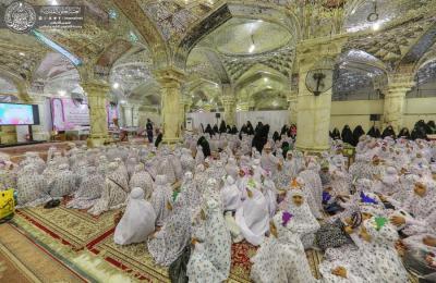 القسم النسوي في العتبة العلوية المقدسة يتوج ١٠٠٠ مكلفة في رحاب مرقد أمير المؤمنين(عليه السلام)