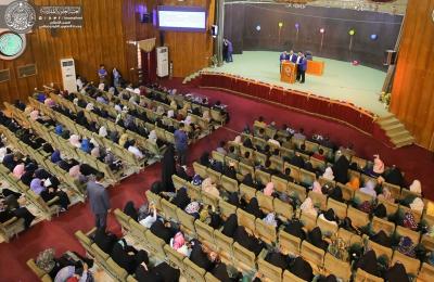 شعبة التواصل الإعلامي في العتبة العلوية تشارك في احتفالية كلية التربية المختلطة بمناسبة مولد الزهراء (عليها السلام)