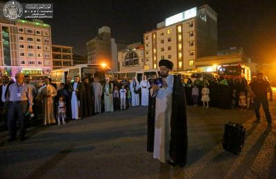 العتبة العلوية المقدسة تطلق حملتها إلى الديار المقدسة لأداء مراسم العمرة المباركة