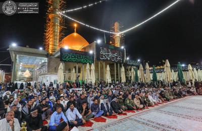 منتسبو العتبة العلوية المقدسة يتشرفون بتقديم الخدمات المختلفة لزائري مرقد الإمامين العسكريين (عليهم السلام) في ذكرى شهادة الإمام الهادي(عليه السلام)