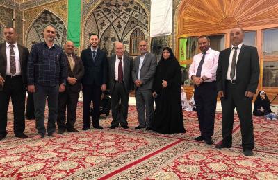 أكاديميون في مجال تنمية الموارد البشرية يتشرفون بزيارة أمير المؤمنين عليه السلام 