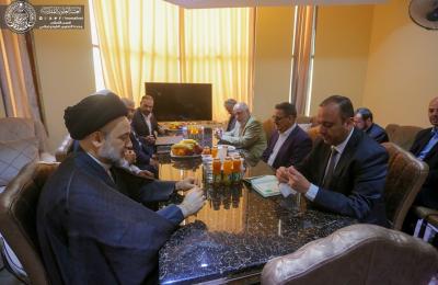 رئيس ديوان الوقف الشيعي وإدارة العتبة العلوية يبحثان مع محافظ النجف الأشرف السبل الكفيلة لخدمة مرقد أمير المؤمنين(عليه السلام) وزائريه ومدينة النجف الأشرف