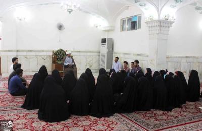 طلبة جامعة الكوفة في رحاب العتبة العلوية المقدسة