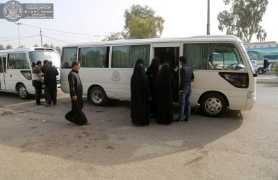 قسم الآليات في العتبة العلوية المقدسة يباشر بتقديم خدماته المبكرة للزائرين في مراسم ذكرى شهادة الإمام موسى بن جعفر الكاظم (عليه السلام)