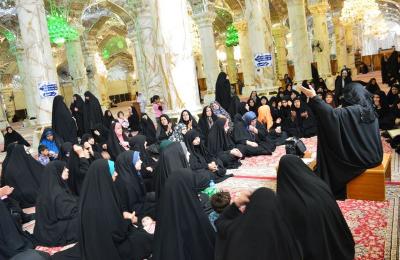 شعبة التعليم الديني النسوي تقيم سلسلة من الندوات المهدوية بين الزائرات إحياءً لذكرى مولد الإمام الحجة المنتظر(عجل الله فرجه الشريف)