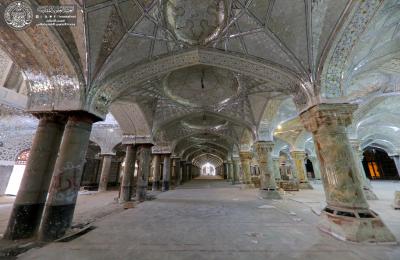 الكوادر الهندسية المشرفة على مشروع صحن فاطمة (عليها السلام) تعلن عن مراحل إنجاز متقدمة