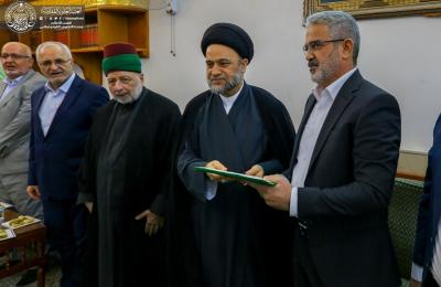 العتبة العلوية المقدسة تشهد مراسم تسنّم الأمين العام لمنصبه الجديد