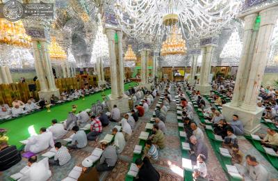 العتبة العلوية المقدسة تفتتح برنامج الختمات القرآنية المباركة في رحاب مرقد أمير المؤمنين ( عليه السلام)