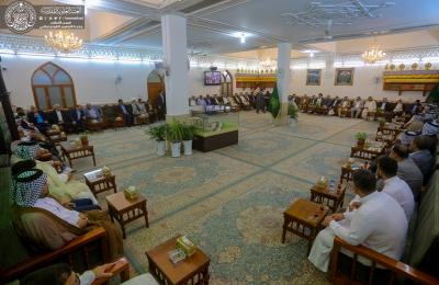 الأمين العام للعتبة العلوية المقدسة يلتقي نخبة من شيوخ العشائر ووجهاء النجف الأشرف