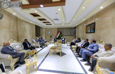 الأمين العام للعتبة العلوية يناقش مع ذوي الاختصاص الزراعي من العتبتين العلوية والعباسية سبل التعاون المشترك