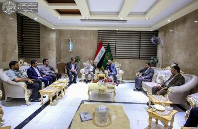 الأمين العام للعتبة العلوية المقدسة يستقبل عميد وأساتذة كلية الطب بجامعة الكوفة