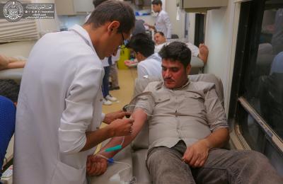 المفرزة الطبية في العتبة العلوية المقدسة تستقبل اكثر من 1500 متبرع بالدم منذ بداية شهر رمضان المبارك