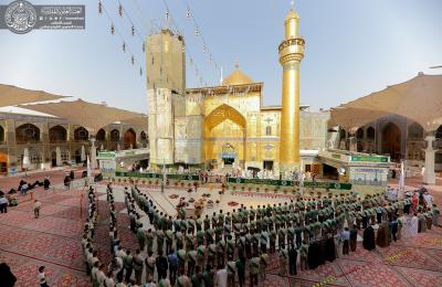 منتسبو العتبة العلوية المقدسة يحييون ذكرى الولادة الميمونة للإمام الحسن المجتبى (عليه السلام)
