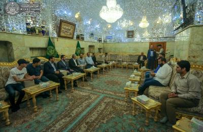 الأمين العام  للعتبة العلوية المقدسة يدعو الى تفعيل التعاون بخبرات الانترنت والمعلوماتية لما يخدم العمل في العتبات المقدسة
