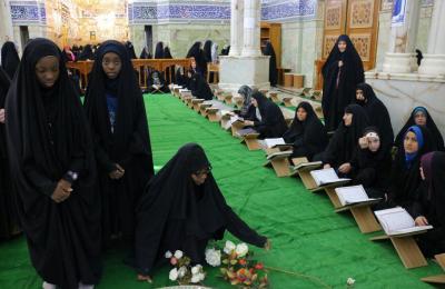 متطوعات من إفريقيا يتشرفن بخدمة مرقد أمير المؤمنين (عليه السلام) والجلسات القرآنية في شهر رمضان المبارك