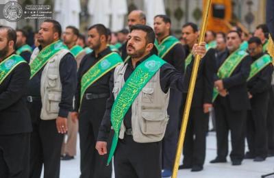 منتسبو العتبة العلوية المقدسة يحيون الذكرى الاليمة لهدم قبور أئمة البقيع في الصحن المطهر