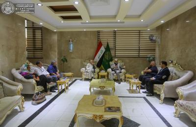 الأمين العام للعتبة العلوية المقدسة يبحث مع وفد ممثلي شركات إيطالية سبل التعاون المشترك