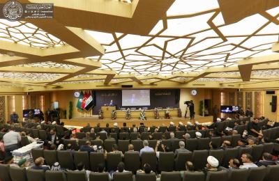 العتبة العلوية المقدسة تشارك في حفل افتتاح مهرجان فتوى الدّفاع المقدّسة الثالث في حرم أبي الفضل العباس(عليه السلام)