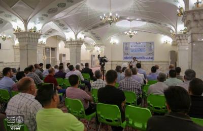 وفد نقابة معلمي محافظة بابل في ضيافة العتبة العلوية المقدسة
