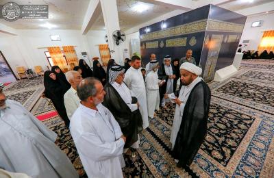 بالصور .. العتبة العلوية المقدسة تقدم خدمات (الحج الافتراضي) للمتشرفين بأداء مناسك الحج للديار المقدسة