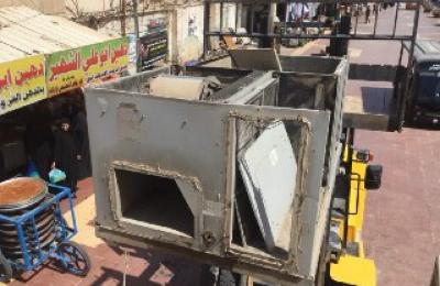شعبة الميكانيك والتبريد في العتبة العلوية تنفذ عددا من أعمال الصيانة لدوائر الدولة والمزارات المقدسة