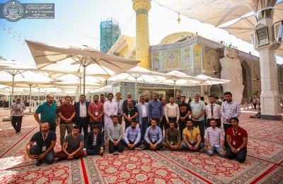 وفد ممثلي دول الجامعة العربية يتشرف بزيارة مرقد أمير المؤمنين (عليه السلام)