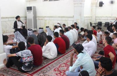 المركز الثقافي من قضاء القرنة في ضيافة العتبة العلوية المقدسة 