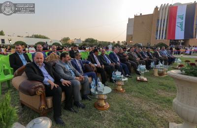 الأمانة العامة للعتبة العلوية تشارك جامعة الكوفة إحتفالها السنوي بتخرج طلبتها 