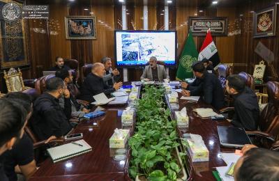 الأمين العام للعتبة العلوية المقدسة يناقش مع النخب الهندسية والفنية الإستعدادات المبكرة لزيارة الأربعين 