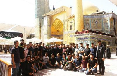 طلبة جامعة الموصل في رحاب العتبة العلوية المقدسة