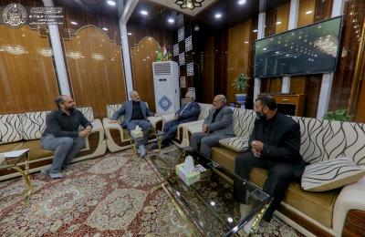 الأمين العام للعتبة العلوية المقدسة يبحث مع مسؤولي شركة الكوثر لإعمار العتبات المقدسة سبل التعاون المشترك