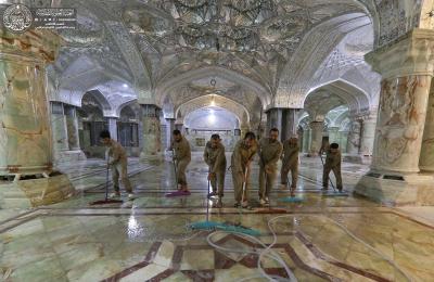  الشؤون الخدمية في العتبة العلوية جهود مكثفة لخدمة زائري مرقد أمير المؤمنين (ع) في ذكرى الأربعين