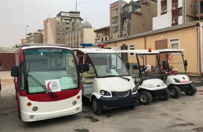 لأول مرة ... العتبة العلوية المقدسة تهيئ سيارات اسعاف فوري ذات الشحن الكهربائي لخدمة زائري مرقد أمير المؤمنين (ع)