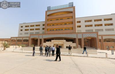 الأمين العام للعتبة العلوية يتفقد مراحل الإنجاز الحاصلة في مستشفى الإمام علي ( ع )  