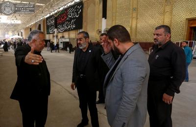 استعدادا لاستقبال زوار الأربعين.. عضو اللجنة العليا المشرفة على زيارة الأربعين يتفقد الأمانات الجديدة للزائرين