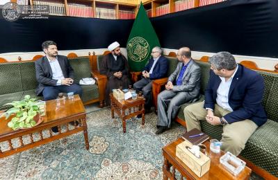 قسم الشؤون الدينية في العتبة العلوية يبحث سبل التعاون المشترك مع اللجنة الدولية للصليب الأحمر 