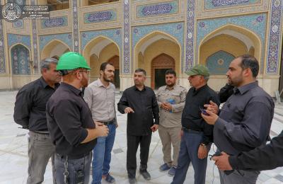  العتبة العلوية المقدسة .. جهود حثيثة لتهيئة صحن فاطمة استقبالاً لزائري أمير المؤمنين في أربعينية الإمام الحسين (عليهم السلام )