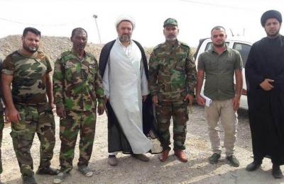 مبلغو العتبة العلوية يتفقدون قطعات الحشد الشعبي في سامراء وغرب الموصل