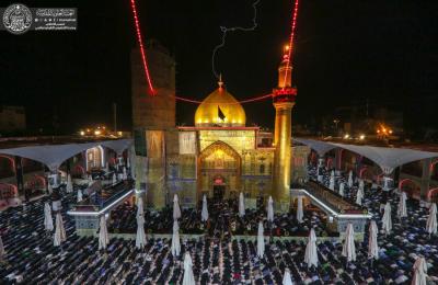 بالصور .. حشود مليونية من الزائرين تغص بهم الأرجاء المباركة من مرقد أمير المؤمنين (ع) مع اقتراب مراسم إحياء زيارة الأربعين 