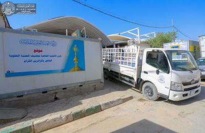 شُعبة مخازن المواد الغذائية في العتبة العلوية يرفد مواقع الضيافة والمواكب الساندة بالمواد الغذائية