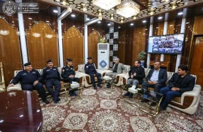 الأمين العام للعتبة العلوية المقدسة يبحث مع مدير دفاع مدني العراق سبل تعزيز التعاون المشترك